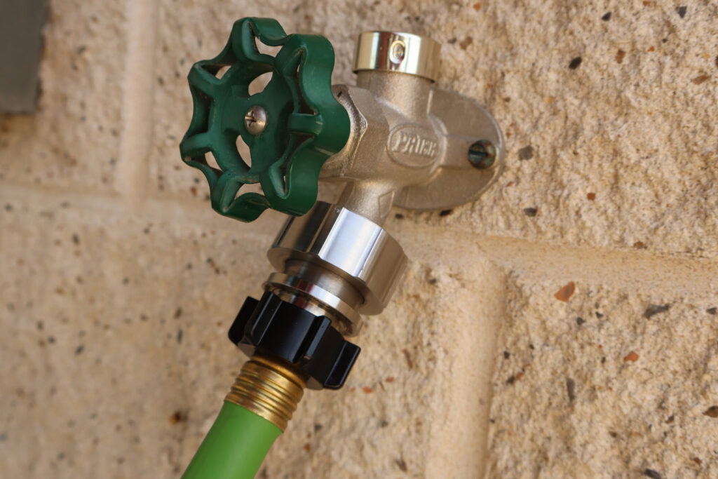 Hose Shark connected to garden sprinkler