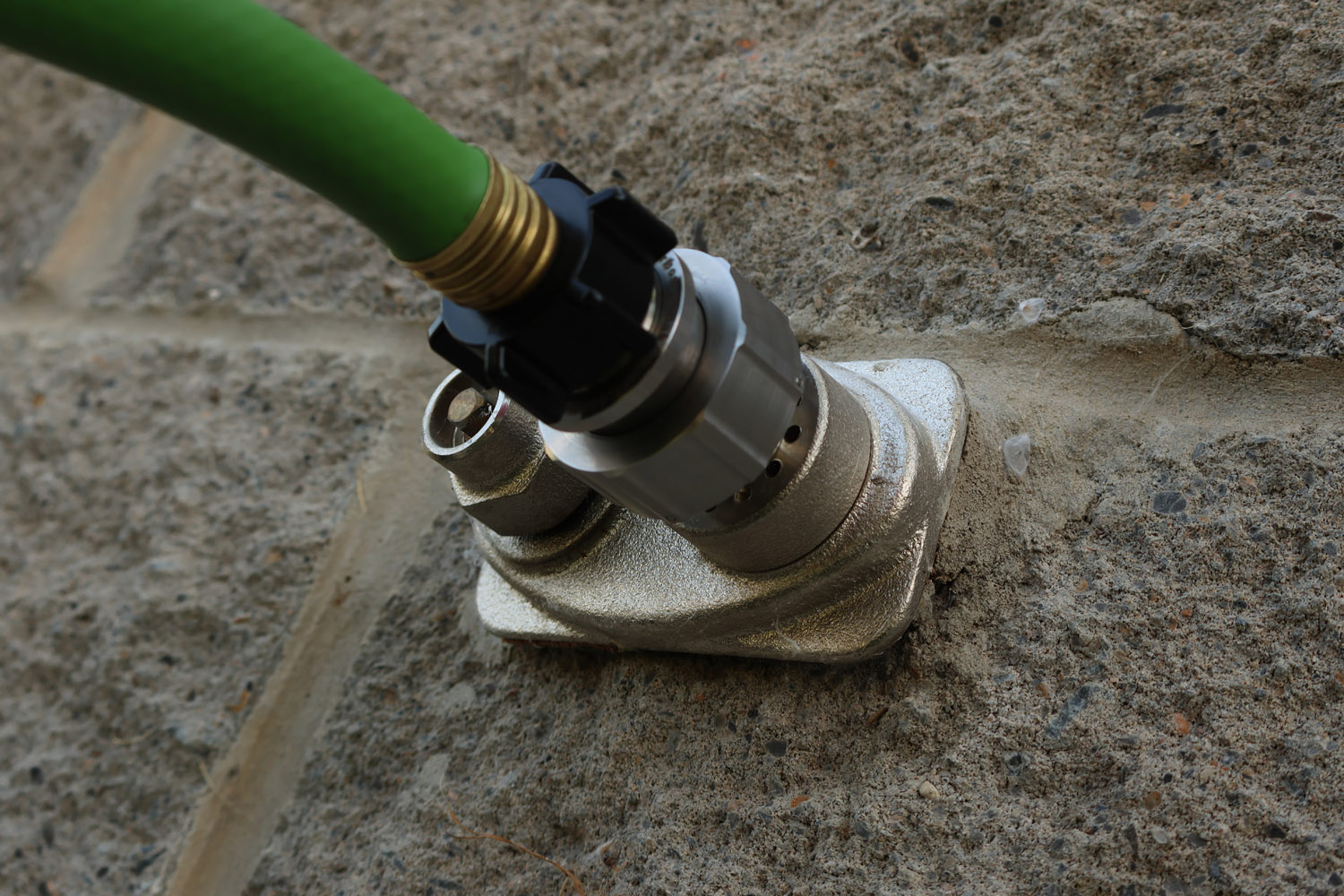 Shark installed on city utility wash stationc