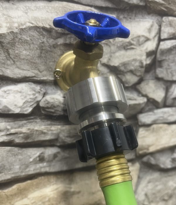 Hose Shark connector at outdoor classroom science station